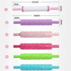 Bärbar präglad fondantkavel - non-stick verktyg för att dekorera kakor