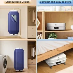 Bärbar Torktumlare Uten 600 W Elektrisk Avtagbar med Timer