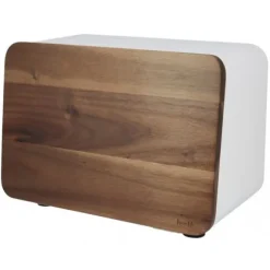 BRÖDBAGARE AV STÅL MED ACACIALOCK HUSLA 73937