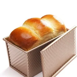 Brödform med lock Bakform Kakbröd Rostad brödlåda i kolstål Nonstick-beläggning Bakverktyg