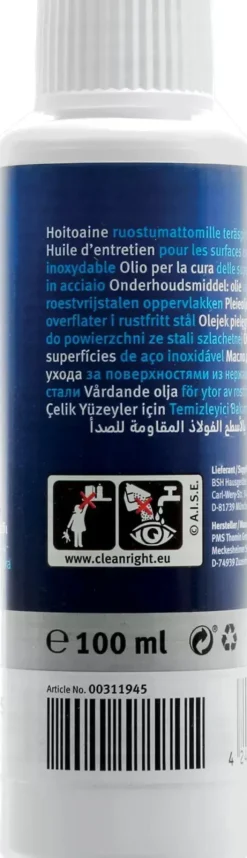 BSH Care oil för rostfria ytor