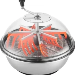 Bud Leaf Bowl Trimmer, 60x60x53.5 cm, Rostfritt stål, Manuell skärmaskin