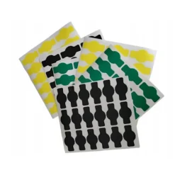 Burketikett 7x4 cm för marmelad 72 st grön matt