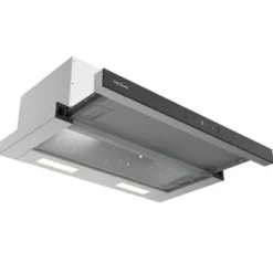 Cecotec Utsugningsfläkt 70cm Teleskopisk Bolero Flux TLT 704400 Glas Svart A+++. Sugning 431,2m³/h, Låg Energiförbrukning, Motor