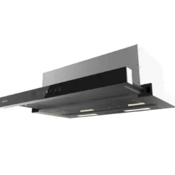 Cecotec Utsugningsfläkt 70cm Teleskopisk Bolero Flux TLT 704400 Glas Svart A+++. Sugning 431,2m³/h, Låg Energiförbrukning, Motor