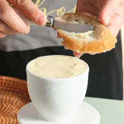 Ceramic Butter Keeper Multipurpose Stor kapacitet Säker Miljövänlig Keramisk smörtank