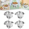 Chafing Dish Bufféset - Buffévärmare - 4 delar - 4,5 L per behållare - För fest & bröllop - Silver