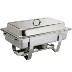 Chafing Dish, 9L kapacitet, hållbar konstruktion i rostfritt stål,Silver 1PCS
