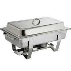Chafing Dish, 9L kapacitet, hållbar konstruktion i rostfritt stål,Silver 1PCS