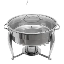 Chafing Dish, Rostfritt Stål, Kapacitet på 6 Liter,Silver