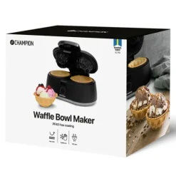 Champion Våffelskålsjärn Health Dubbelt 1000W VS400 Svart