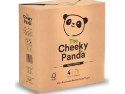 Cheeky Panda 3-lagers bambu toalettpapper 4 rullar i papper - Cheeky Panda