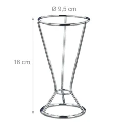 Chipshållare, 16x9,5 cm, Silver