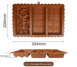 Chokladform Dubai 3-i-1, Silikon, BPA-fri