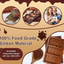 Chokladform Dubai 3-i-1, Silikon, BPA-fri