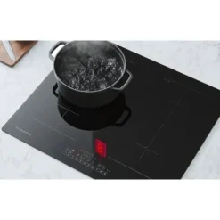 CIARRA Induktionshäll 4 zoner 2 modulförstärkare 7200W Barnsäkerhetstimer 59cm Sensitive Touch Svart glas