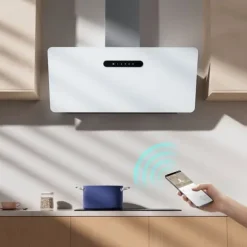 CIARRA Kåpa 90cm A+++ 650m3/h Booster 4 Hastigheter Touchknapp Köksfläkt Vit CD9736KW