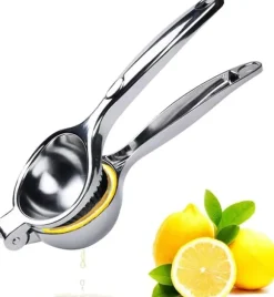 Citronpress med 7 cm diameter, handpress, citruspress, manuell, anti-etsningsmedel, manuell tung juicepress, säker och hållbar citronklämma