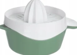 Citruspress med pipbehållare, 17 x 12,5 x 10,5 cm