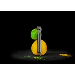 Citruszester, rostfritt stål, 16,5 cm, mörkgrå stång / Lurch