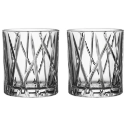 City Whiskyglas Old Fashioned 25cl, 2-pack - Orrefors