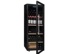 Climadiff CPW204B1, Vinkylare med kompressor, Fristående, 204 flaska/flaskor, G, Inbyggd lampa, Svart