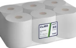 Cliro Cliro - Handdukspappersrulle maxi, 2 lager, återvunnet papper, 6 rullar - 75% vit