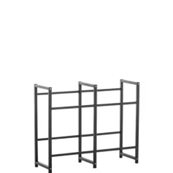 CLP Lennert metallflaskställ Lådhållare med olika kapaciteter, svart -L