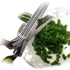 15cm malet 5 lager Kökssax korp Scallionsskärare hackade Örter kryddmunnar Matlagning Huvudbonadsax 2020 Sax