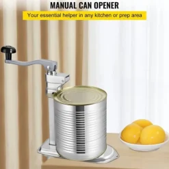 30cm 6st/min manuell kommersiell konservöppnare, effektiv skärning, 2 monteringssätt, arbetsbesparande vridhandtag, lätt och hållbar