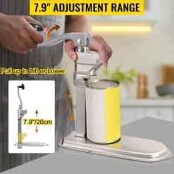 30cm 6st/min manuell kommersiell konservöppnare, effektiv skärning, 2 monteringssätt, arbetsbesparande vridhandtag, lätt och hållbar