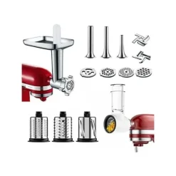COFUN Tillbehör Köttkvarn och Grönsaksskärare för KitchenAid - Multifunktionell