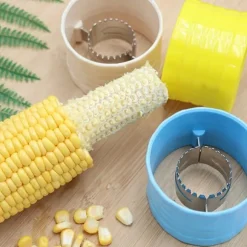 Corn Peeler 304 Rostfritt stål Cob Stripper Majskärnor Ta bort verktyg för hemkök Gul
