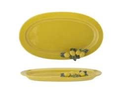 CREATIVE COLLECTION Limone Serveringsfad, Gul, Stentøj