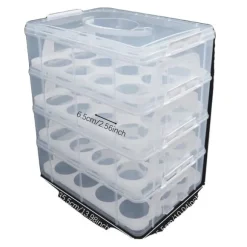 Cupcake-bärare, 4 nivåer, 48 cupcakes kapacitet,Klar