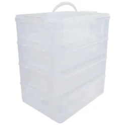 Cupcakebärare, 4 nivåer, ergonomisk design,svart