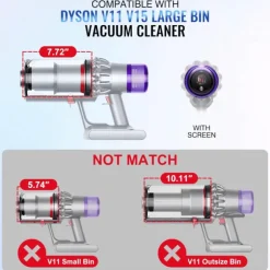 Dammbehållare för Dyson V11, V15, SV14, SV15, SV22 dammsugare