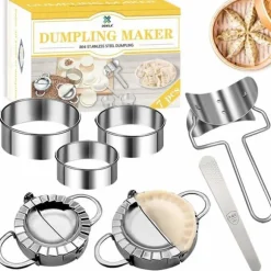 Decoupoir - utstickare Doxila Set med 7 raviolimallar i rostfritt stål för hemmet, köket