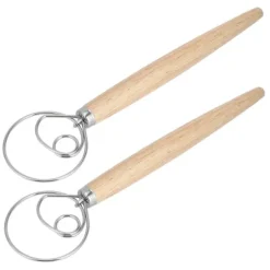 Degblandare i rostfritt stål - 2 st, Ekhandtag - Kökstillbehör