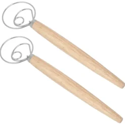 Degblandare i rostfritt stål - 2 st, Ekhandtag - Kökstillbehör