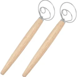 Degblandare i rostfritt stål - 2 st, Ekhandtag - Kökstillbehör