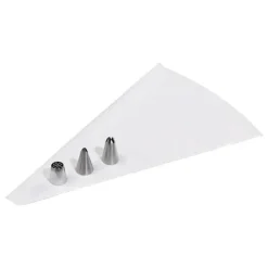 Dekorationsset - Stjärna, Löv, gräs tyll med spritspåse Tala