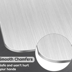 3-delars Set med Dubbelhäftande Skärbräda i Rostfritt Stål, Mögel- och Fukttålig