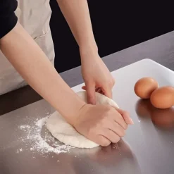 3-delars Set med Dubbelhäftande Skärbräda i Rostfritt Stål, Mögel- och Fukttålig