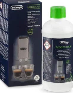 De'Longhi EcoDecalk Avkalkningsmedel DLSC500, 5 Doser av Avkalkning, Flaska med 5 Doser, 500ml