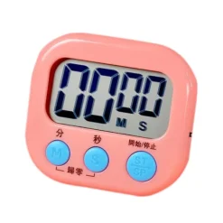 Digital klocka Timer Klassrum Kök Magnetisk stoppur för barn Matlagning Bakning Kokande ägg Sport Rosa