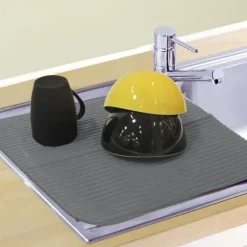 DISH MAT grå avlopp 45,5x35,5cm