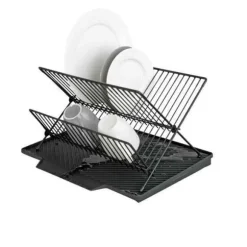 Diskavlopp - WENKO - NELIA - Svart - Vikbar - Dräneringsmatta ingår