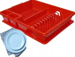 Diskavlopp med avlopp - Röd Bentom