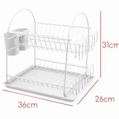 Diskavlopp 32x32x26cm BRUNBESTE BB-3566 Vit